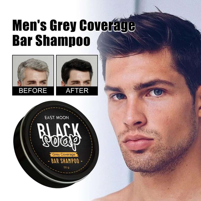 Hair & Beard Darkening Shampoo Bar For Men & Women 50g