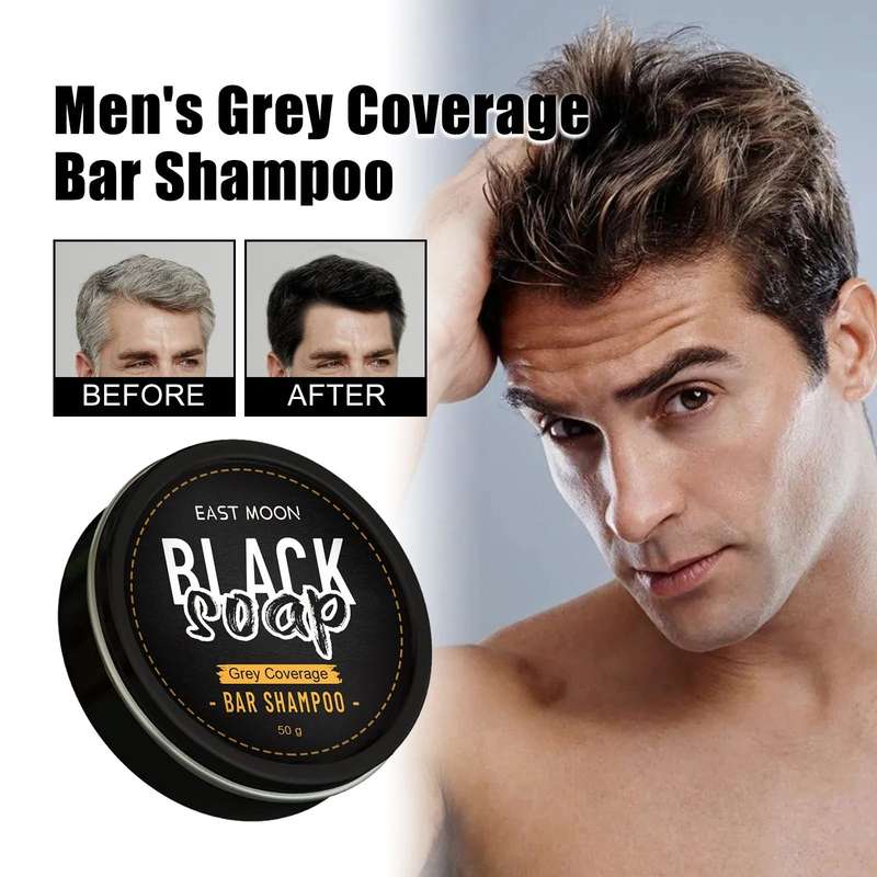 Hair & Beard Darkening Shampoo Bar For Men & Women 50g
