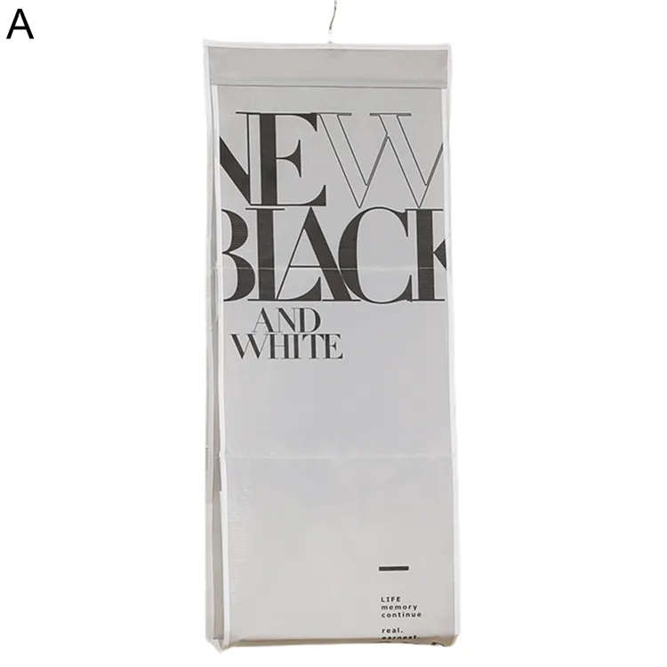 Hanging Handbag Organizer 6 Compartment Grey
