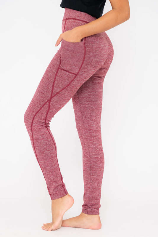 High Waist Sports Fitness Leggings With Pockets