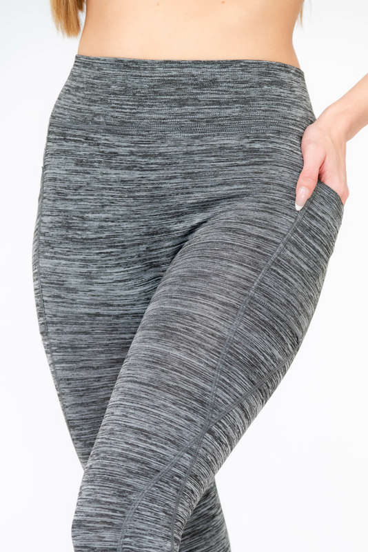 High Waist Sports Fitness Leggings With Pockets
