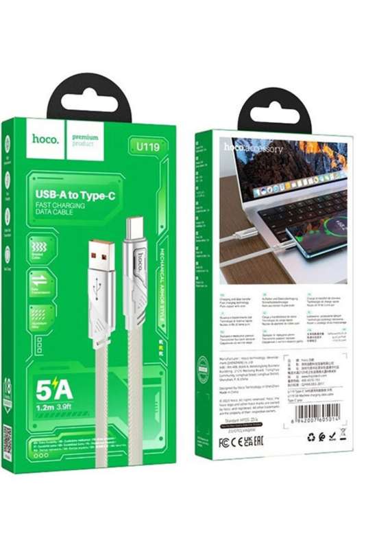 Hoco U119 USB TO Type C Fast Charging Data Cable