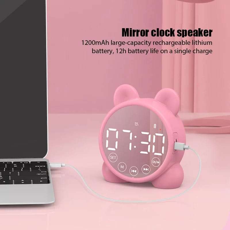 Bluetooth MP3 Alarm Clock with LCD Display