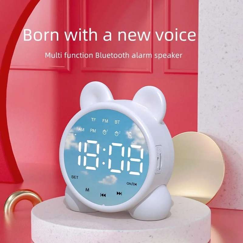 Bluetooth MP3 Alarm Clock with LCD Display