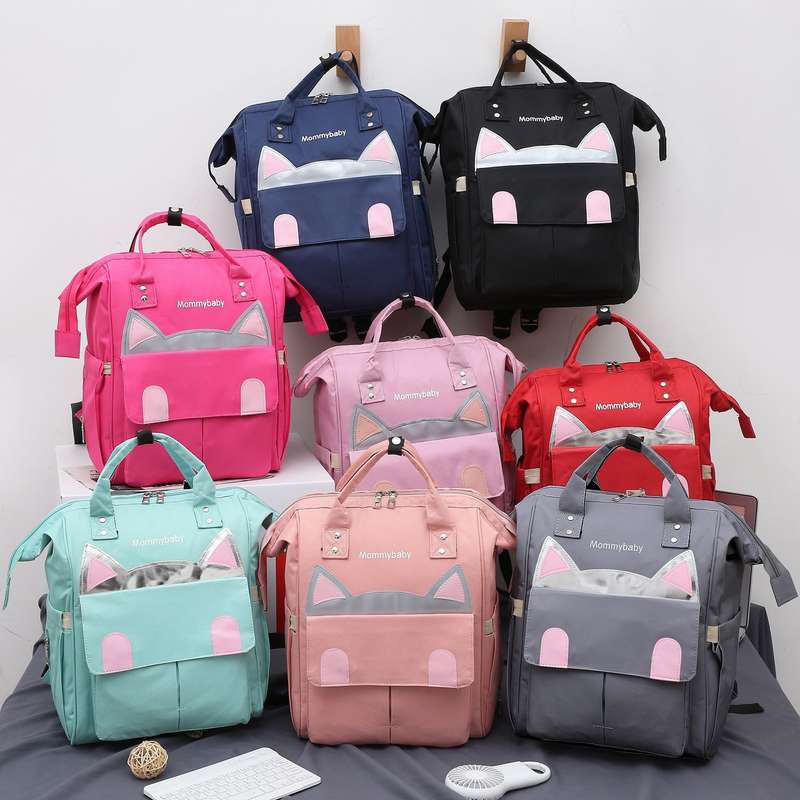 Maternity Baby Waterproof Diaper Travel Backpacks Bag Red