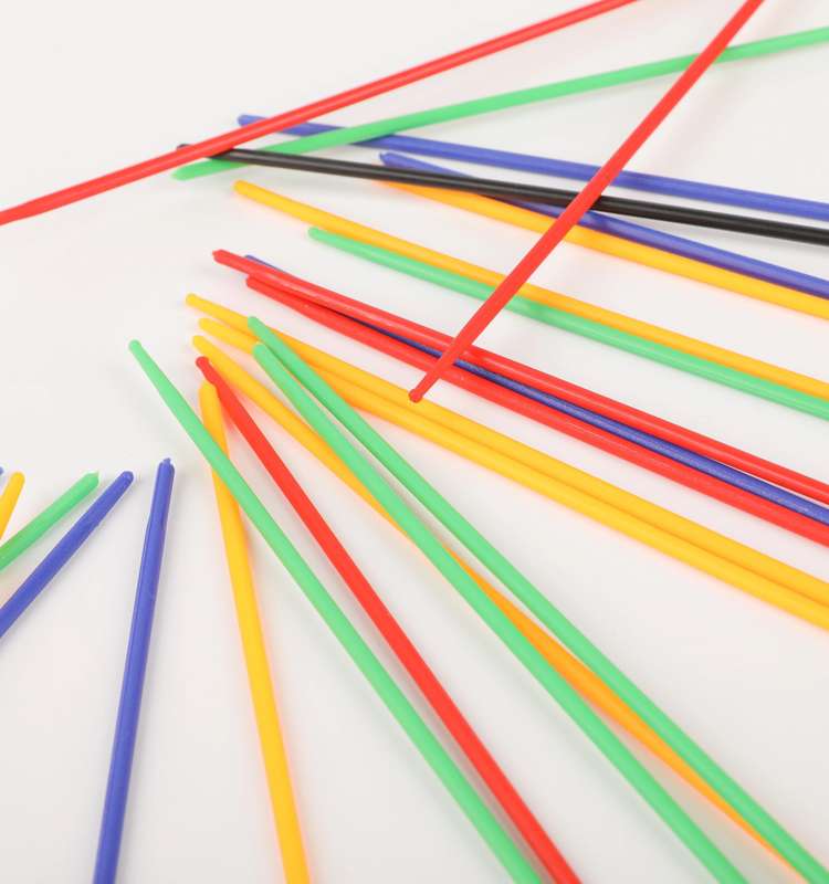 Multicoloured Kids Pick Up Sticks -30 Piece Set