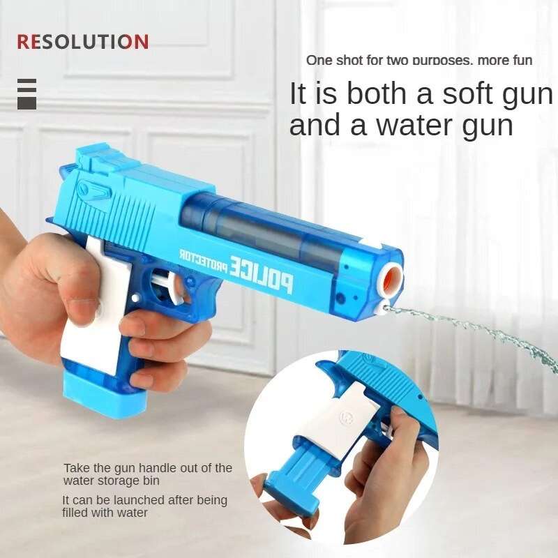 Soft Bullet Gun 2-in-1 Water Gun