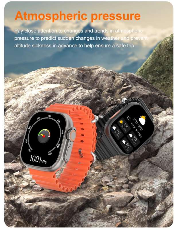 Smartwatch Fitness Tracker T900 Ultra Black Big Infinite