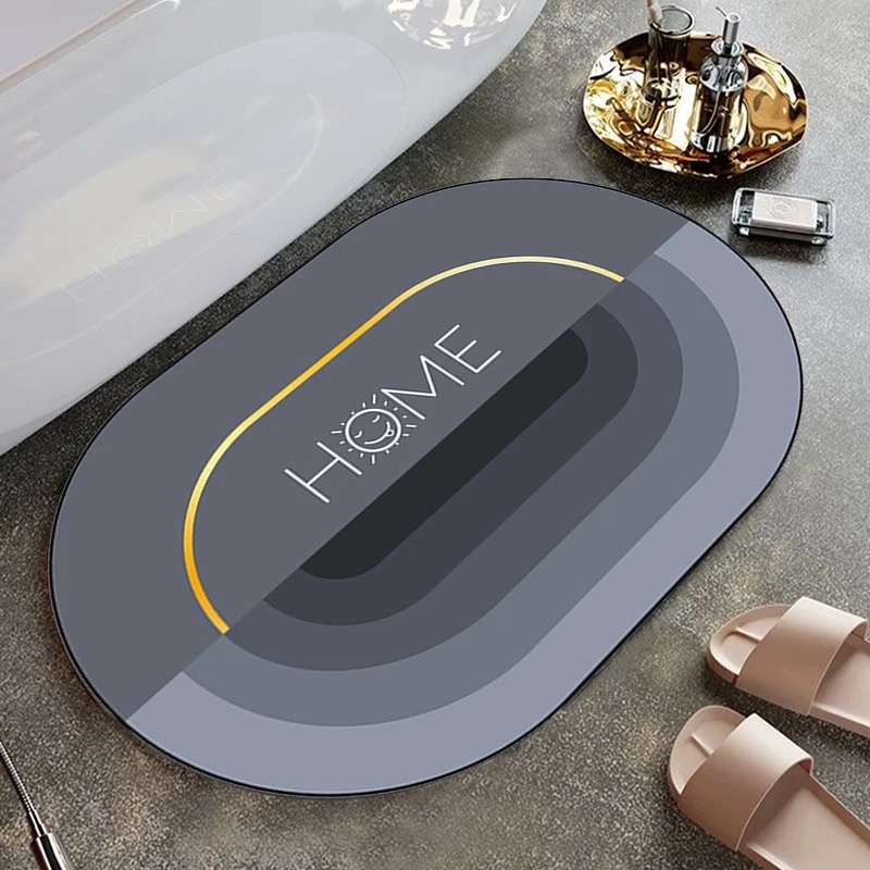 Ultra Absorbent Oval Bathroom Mat