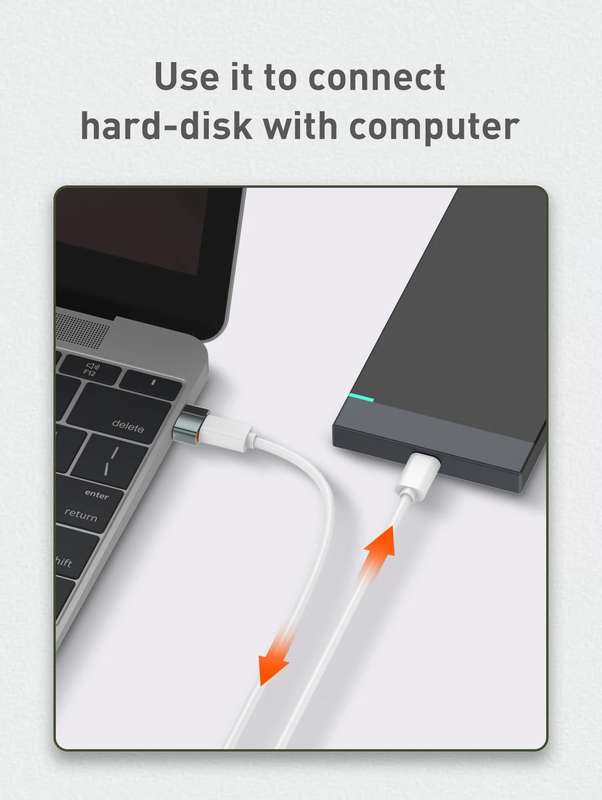 LDNIO Type C To USB Male Adapter