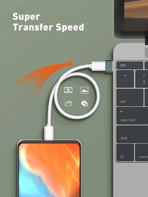 LDNIO Type C To USB Male Adapter
