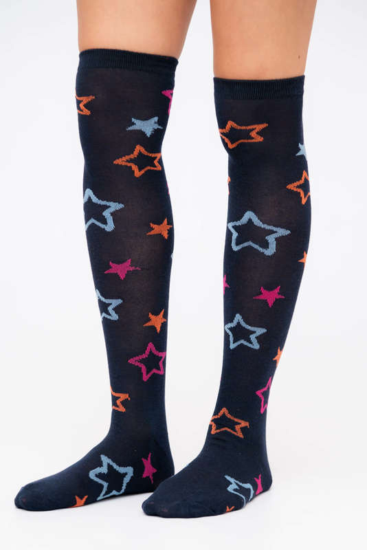 Ladies Printed Knee High Socks