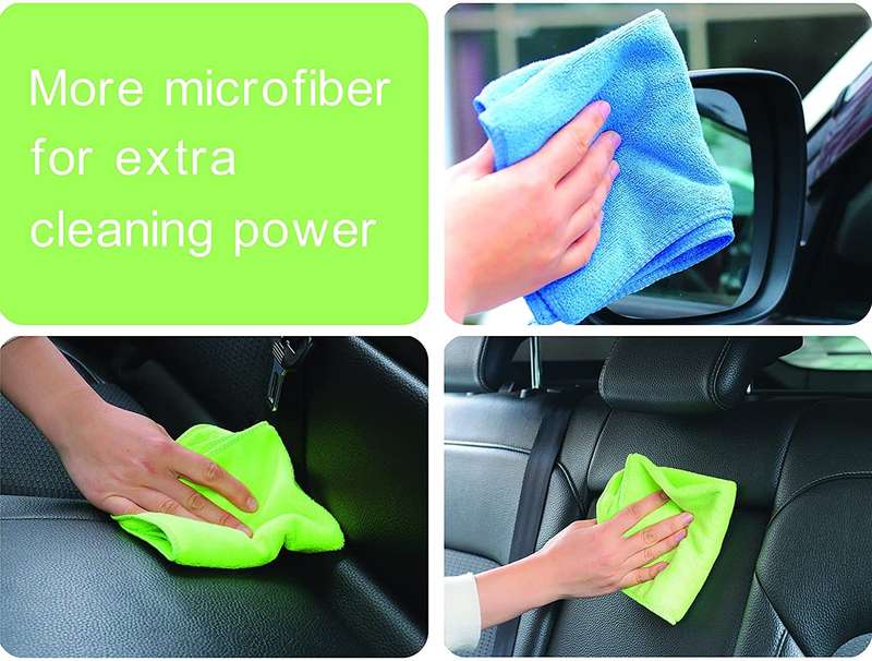 PACK OF 10 - Micro Fiber Cloth Cleaning, Soft Lint Free and Super Absorbent Microfiber Cloth