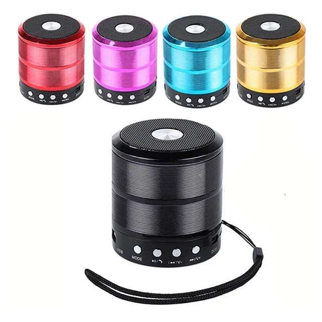 Wireless Portable Bluetooth Speaker Mini WJ-187BT Black