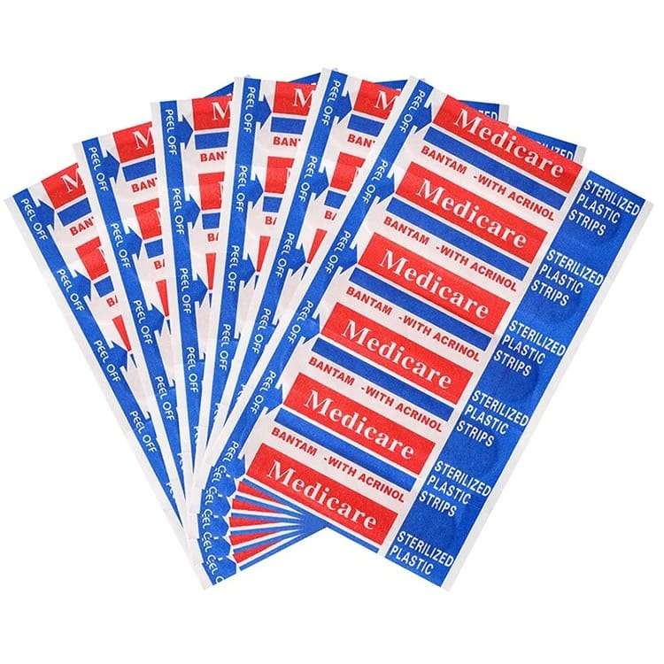 Medicare Antiseptic Plaster Strips Box Of 100