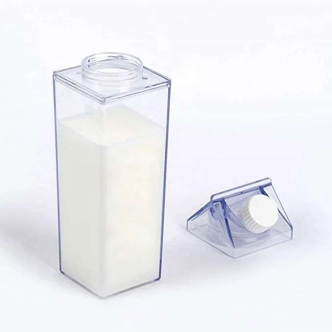 Clear Milk Water Bottle 1000ml Litre Transparent Plastic Reusable Container