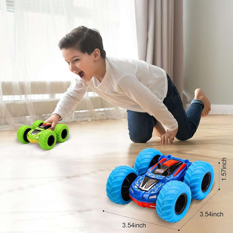 Monster Jeep Stunt Pullback Toy Car