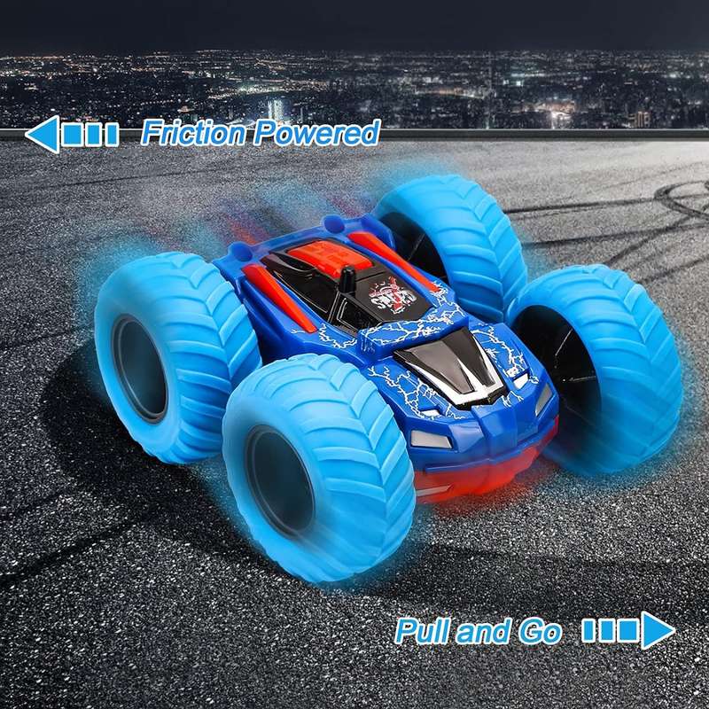 Monster Jeep Stunt Pullback Toy Car