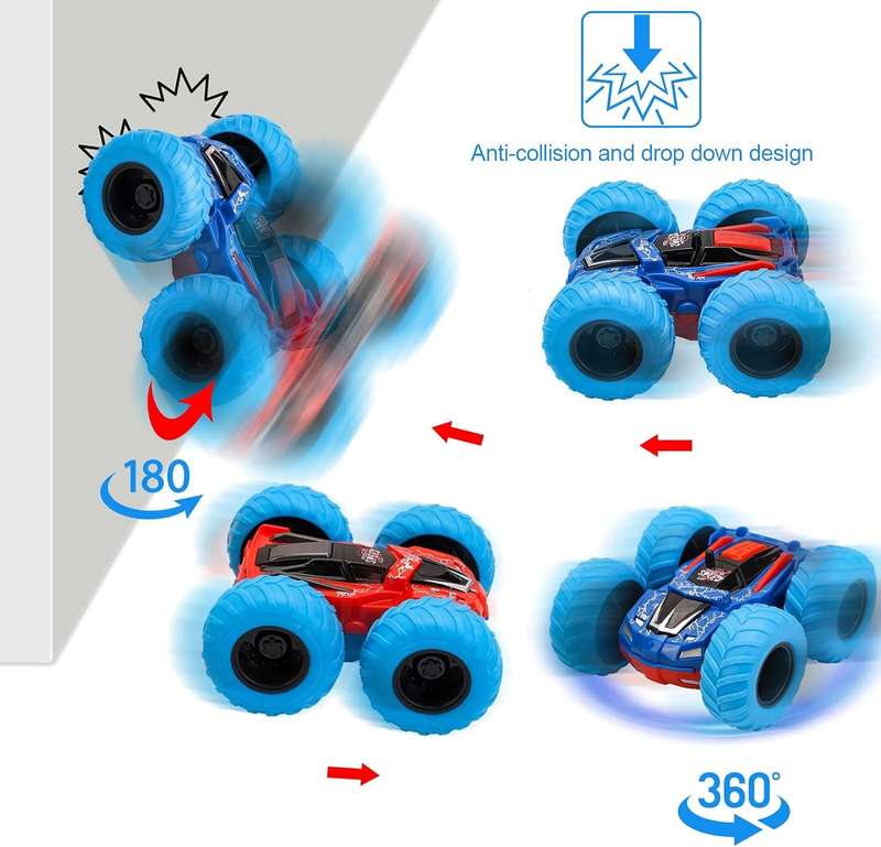 Monster Jeep Stunt Pullback Toy Car