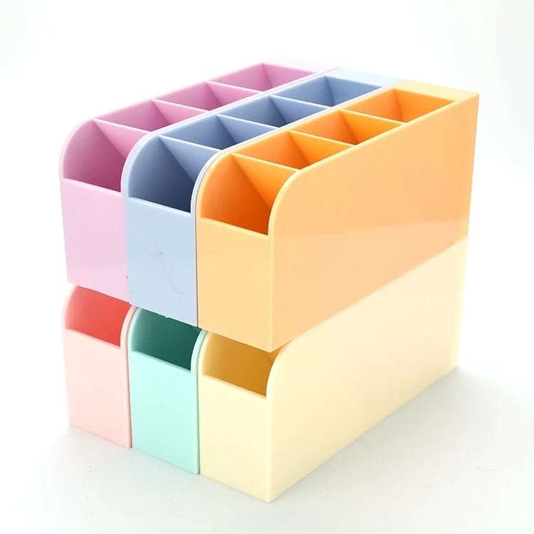 Multi Functional Pen Holder Desktop Stationery Organizer Makeup Brush Storage Set Of 4