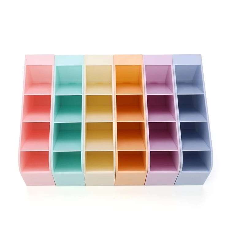 Multi Functional Pen Holder Desktop Stationery Organizer Makeup Brush Storage Set Of 4