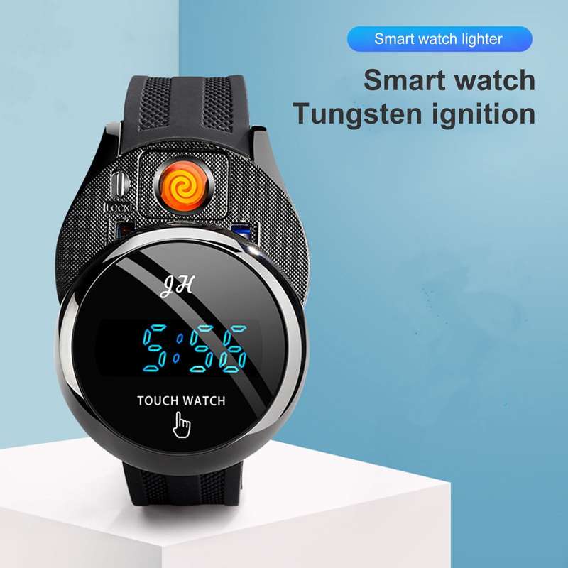 Multifunctional Cigarette Lighter Rechargeable Sports Watch