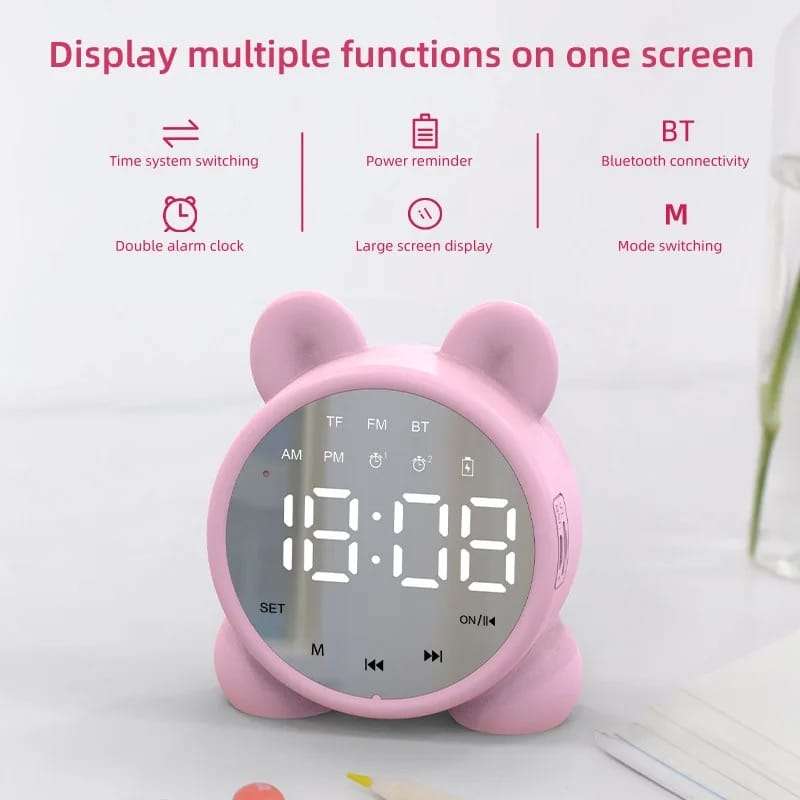Bluetooth MP3 Alarm Clock with LCD Display