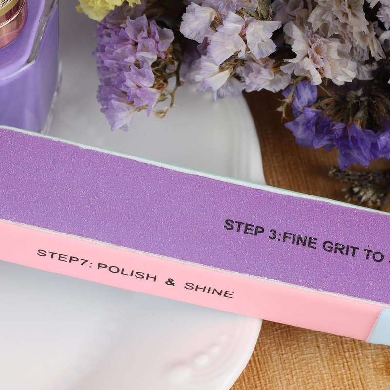 Nail File and Buffer Block 7 Way - Pack Of 7