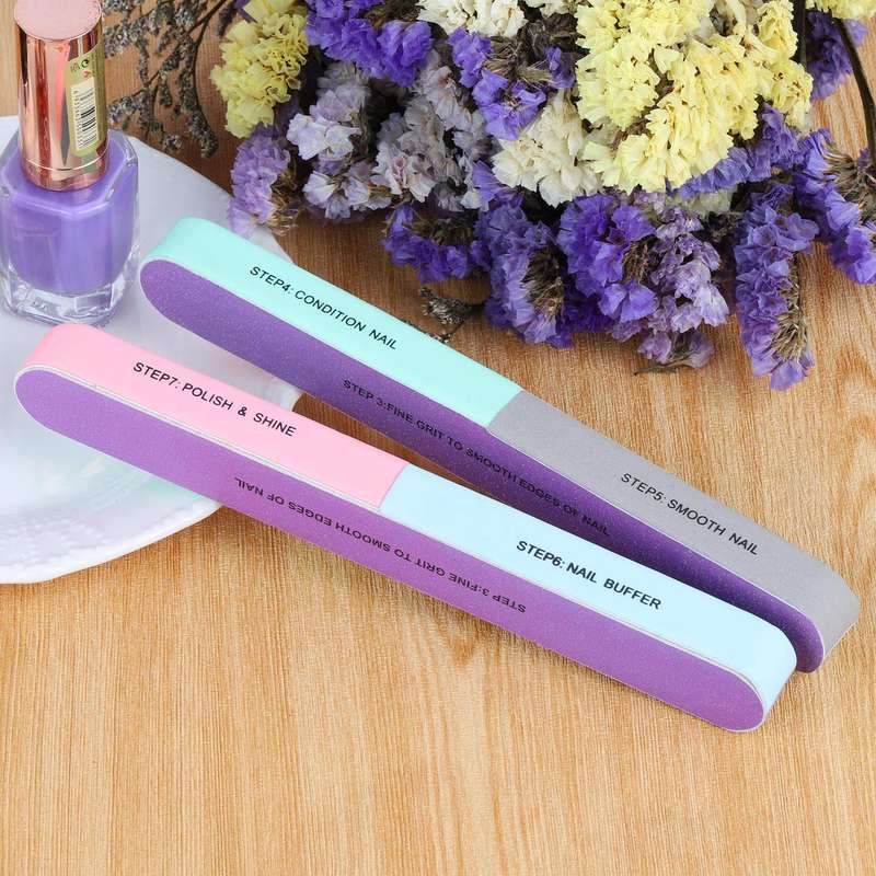 Nail File and Buffer Block 7 Way - Pack Of 7