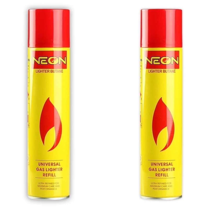 Neon Lighter Gas Refill 300ml 10.14 Oz - Pack Of 2 Bottle's 