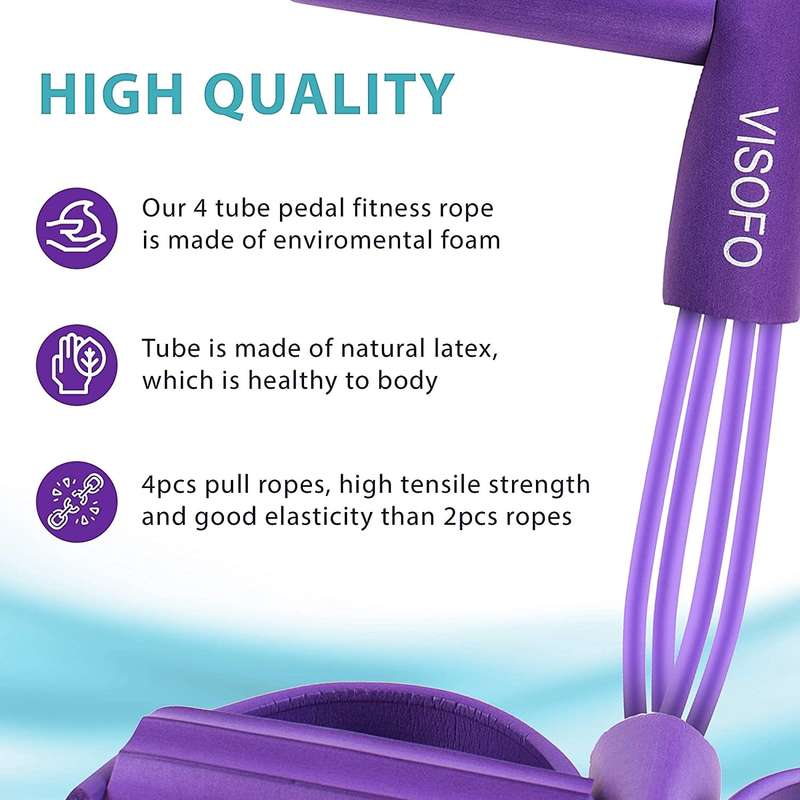 Pedal Resistance Band 4-Tube