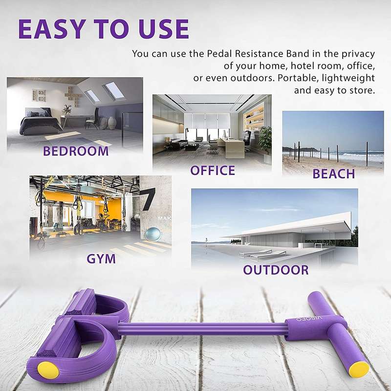 Pedal Resistance Band 4-Tube