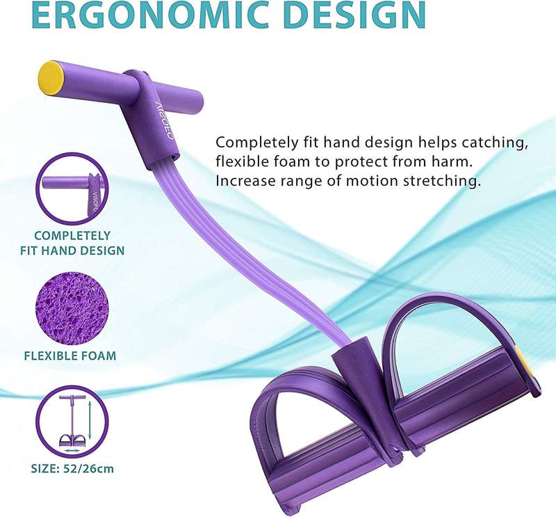 Pedal Resistance Band 4-Tube