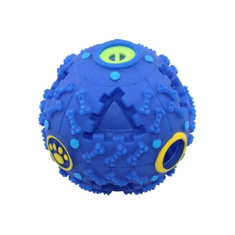 Dog Plastic Treat Ball - Sound on Motion - Large (10cm)