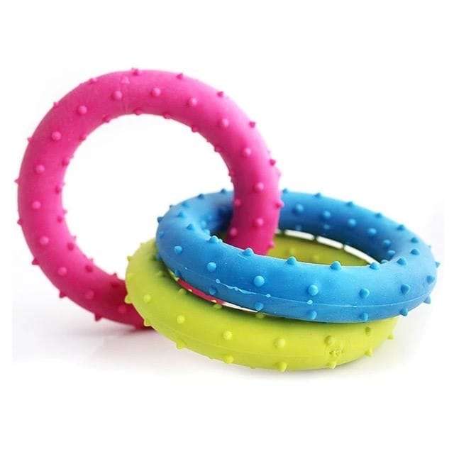 Pet Rubber Chewing Toy Rings