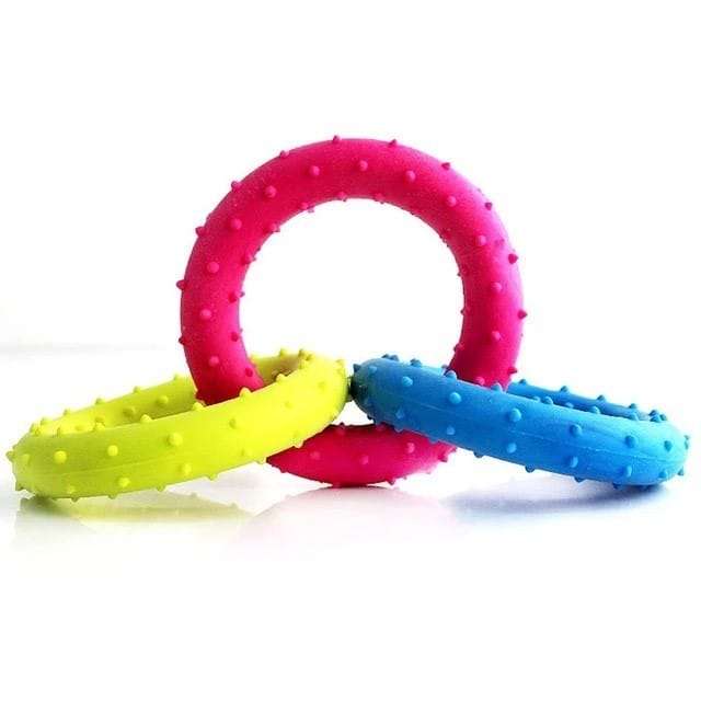 Pet Rubber Chewing Toy Rings