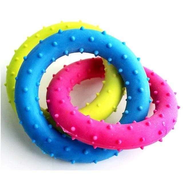 Pet Rubber Chewing Toy Rings