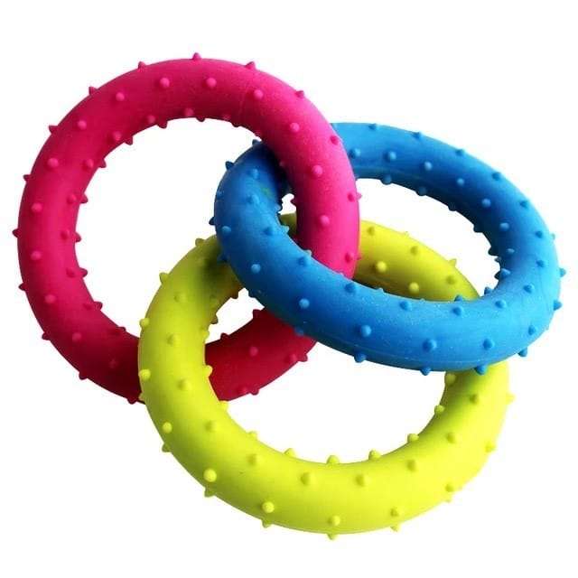 Pet Rubber Chewing Toy Rings