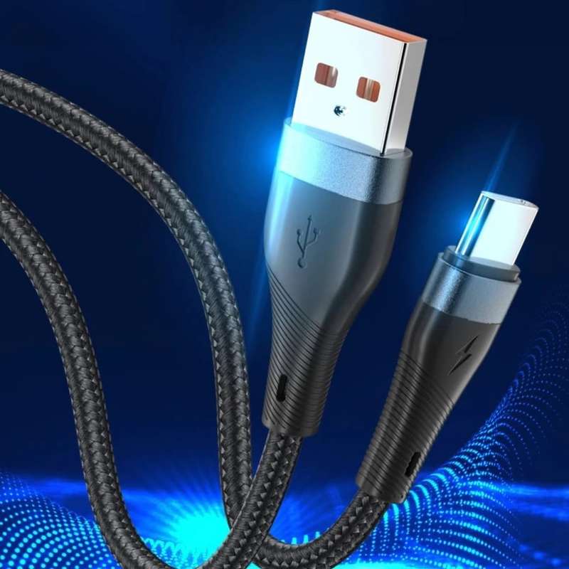 Phone Fast Charger USB Durable Cable 120w For Iphone or C Type 1 Meter