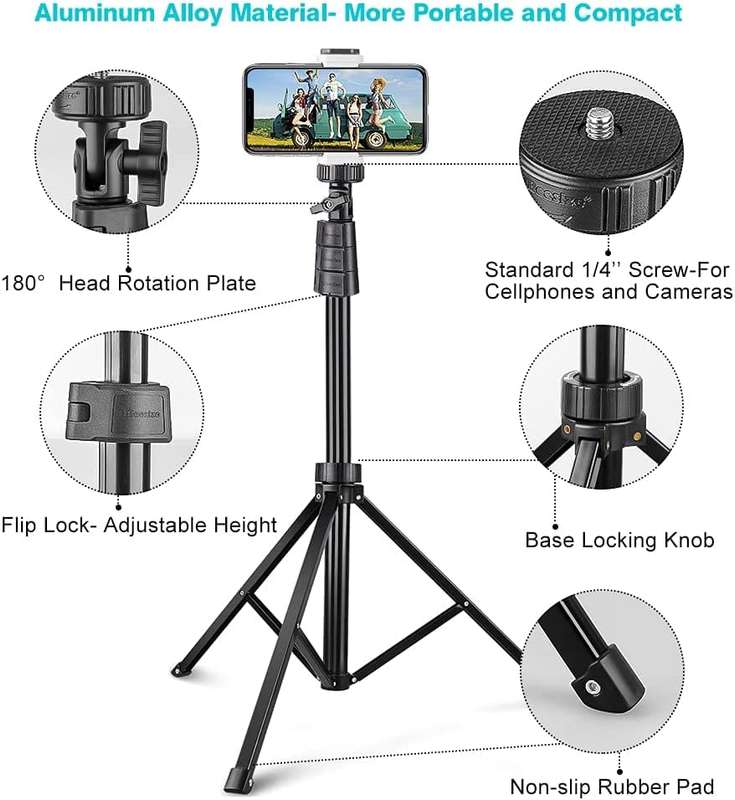 Phone Tripod Stand & Selfie Stick Tripod