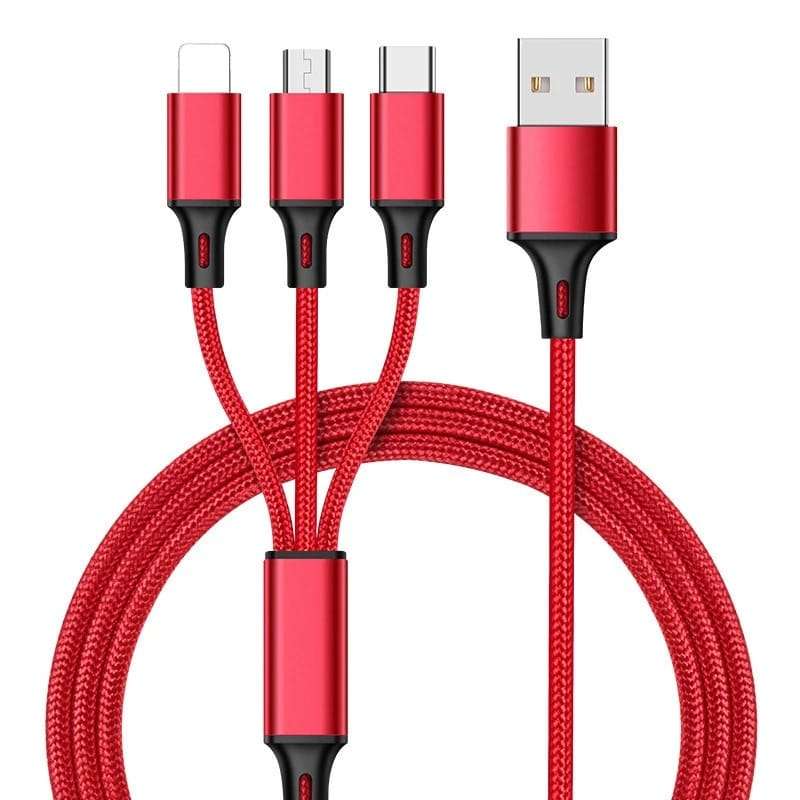Phone and Android USB Universal Fast Charging Cable 3 in 1