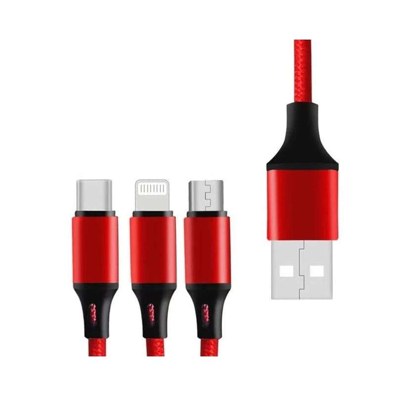 Phone and Android USB Universal Fast Charging Cable 3 in 1