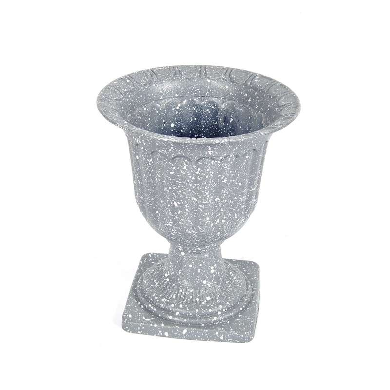 Planter pot 24x20 Urn Shape Plastic Grey