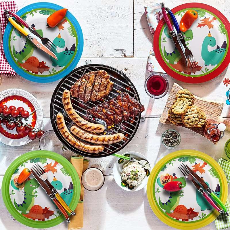 Reusable Plastic Paper Plate Holders - Set Of 12