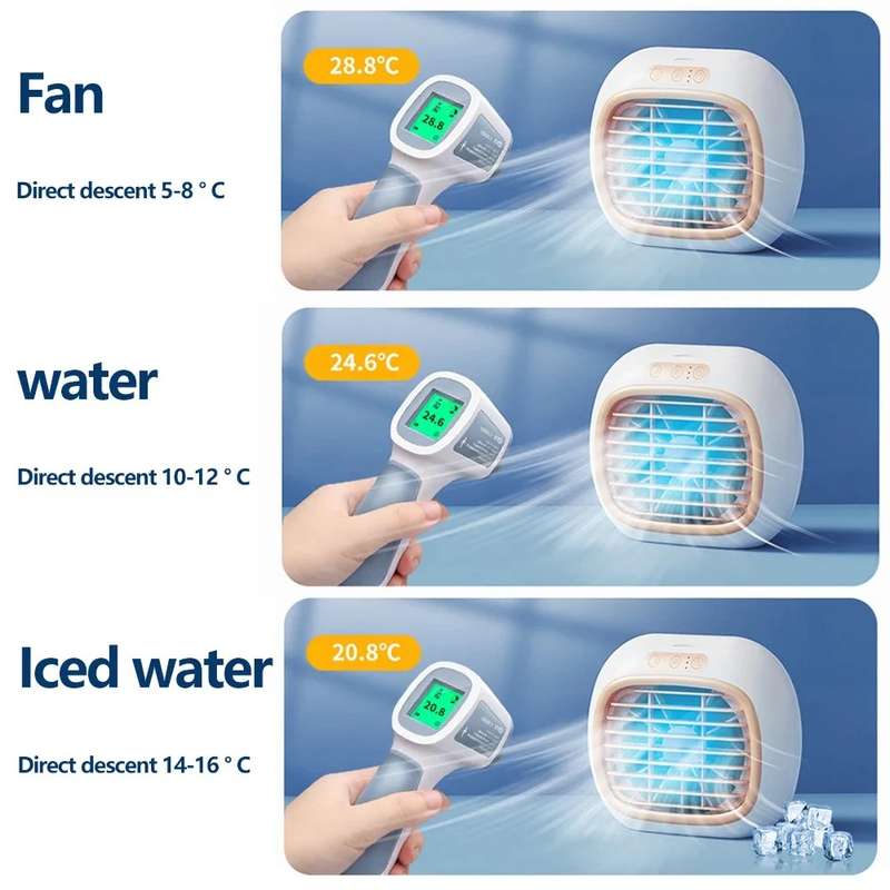 Portable Mini Desk Air Conditioner Cooling Fan