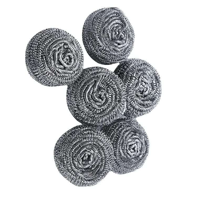 Pot Scourers Galvanized Pack Of 6