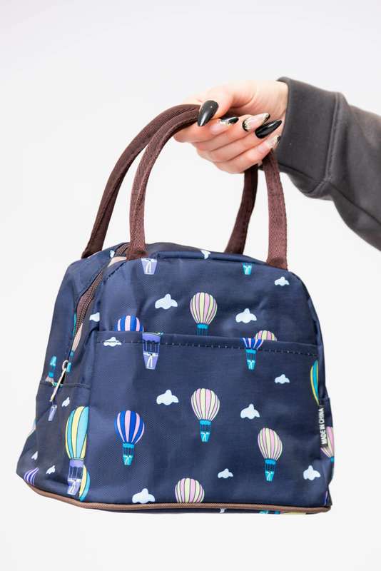 Printed Lunch Cosmetic Travel Bags Tote Bag With Pocket