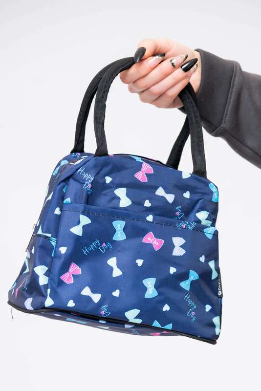 Printed Lunch Cosmetic Travel Bags Tote Bag With Pocket
