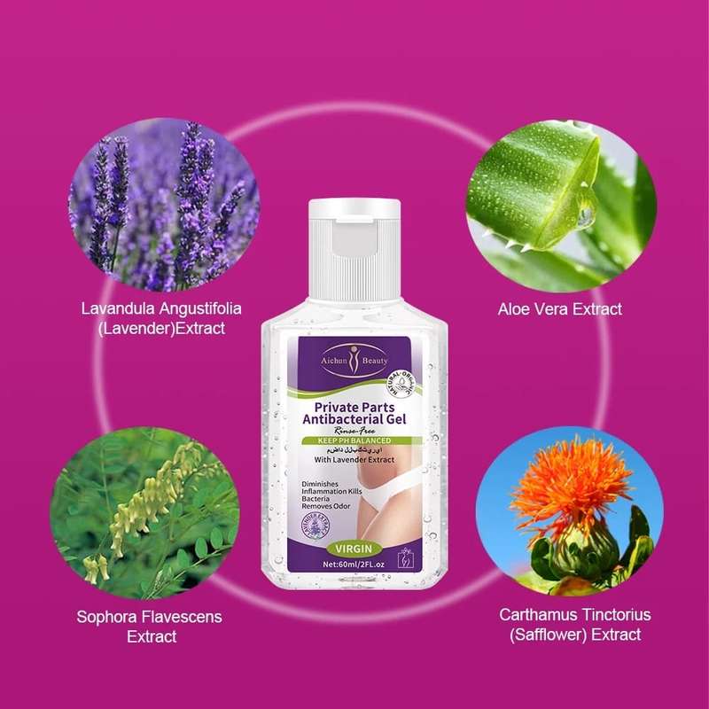 Private Parts Antibacterial Extract Gel 60ml Lavender