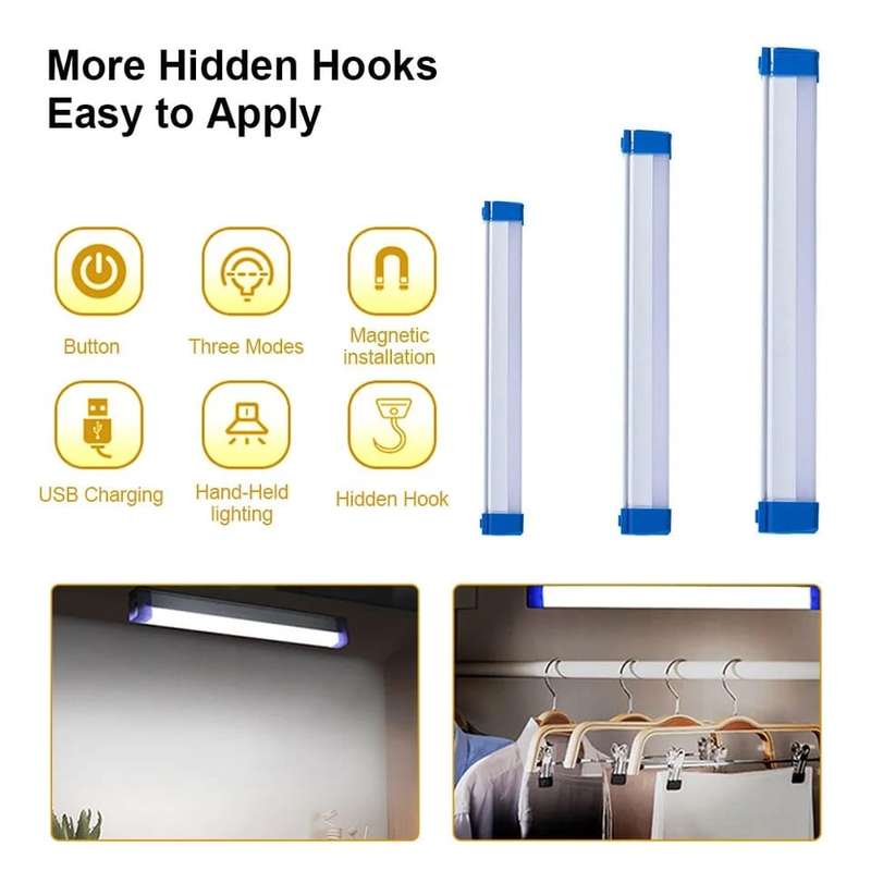 Rechargeable LED Lights Loadshedding Tube Light 52cm